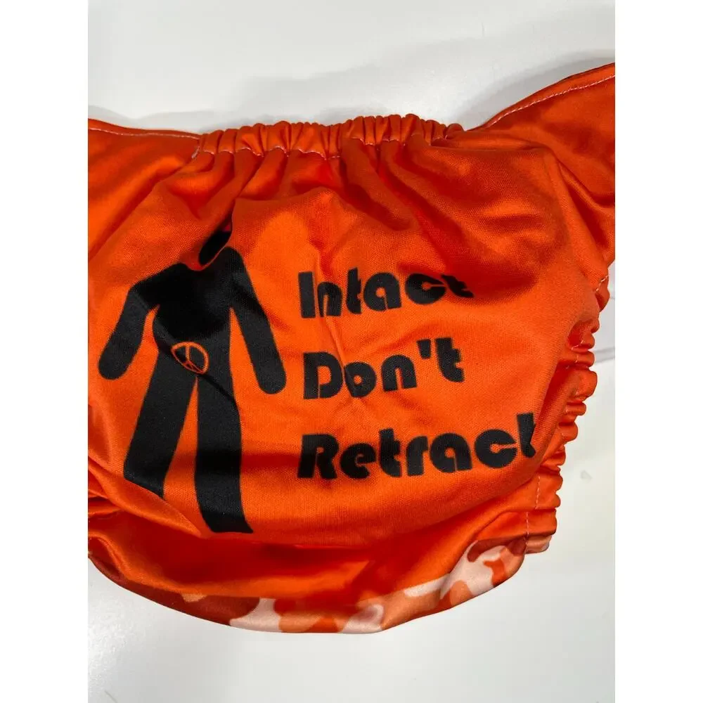 Mama Koala Bearly Clothed Cloth Diaper Lot Orange Novelty Snap OS 3 Pack pocket